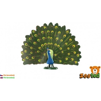 Teddies Páv korunkatý zooted 12 cm