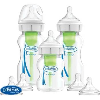 Dr. Brown's DR. BROWN'S Комплект от 3 бутилки Options+ с широко гърло стартов комплект
