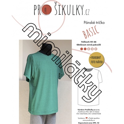 Pánské tričko BASIC | 44-66 - Česky – Zboží Dáma