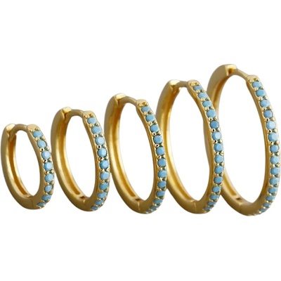 Majya Strieborné náušnice BARICA 20 mm pozlátené 11750