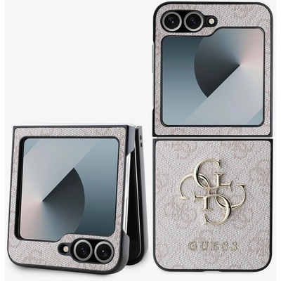 GUESS PU 4G Metal Logo Zadní Kryt pro Samsung Galaxy Z Flip 6 Pink Калъф за телефон Guess | Lilav | ЖЕНИ | UNI