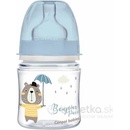 Canpol babies dojčenská antikoliková fľaša široká EasyStart Bonjour Paris modrá 120 ml