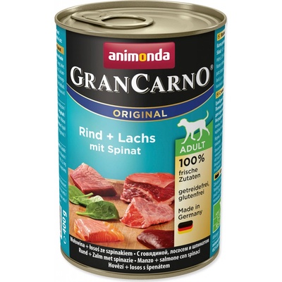 Animonda Gran Carno Adult losos & špenát 6 x 400 g