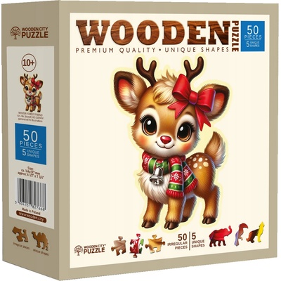 WOODEN CITY Drevené Zimný priateľ 50 dielov