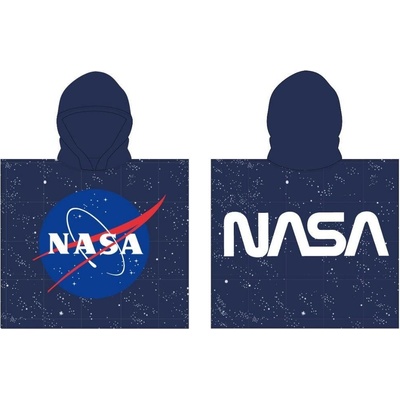 E plus M · Dětské pončo - osuška s kapucí NASA - 55 x 110 cm