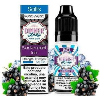 Image 1 of Dinner Lady Blackurrant Ice 10ml 20mg