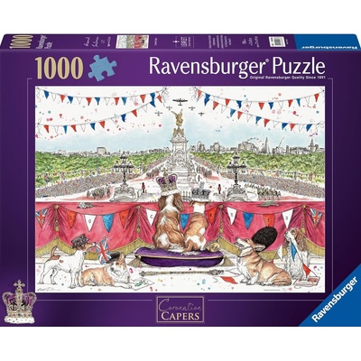 Ravensburger Пъзел Ravensburger от 1000 части - Капризите на Короната (12000986)