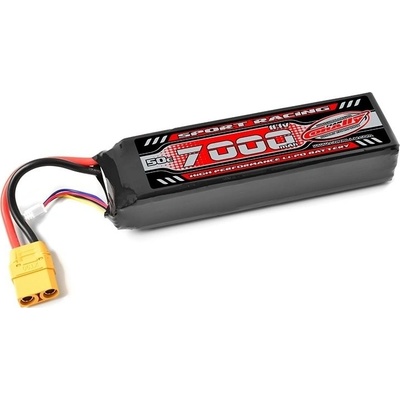 TEAM CORALLY Sport Racing 50C 7000 mAh 3S 11.1 V XT-90 Semi-Soft case