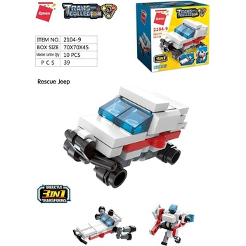 Qman Trans Collector 3in1 2104- 9 Záchranářské auto "Jeep" 3v1