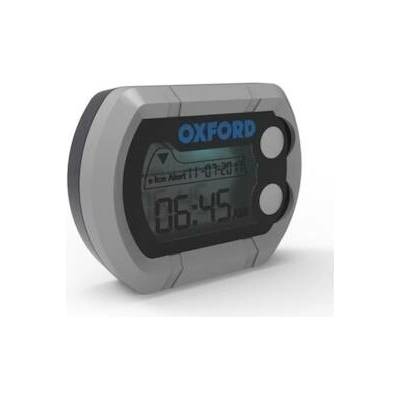 digitalni hodinky ateplomer oxford micro clock na motocykl vodeodolne stribrna