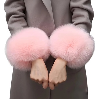 HARAHU Кожени маншети - Розови kp37101 (37101)