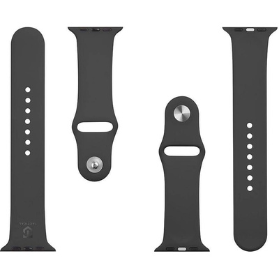 Tactical Силиконова каишка Tactical 488 Apple Watch 1/2/3/4/5/6/7/8/SE 42/44/45mm, Черна (8596311073427)