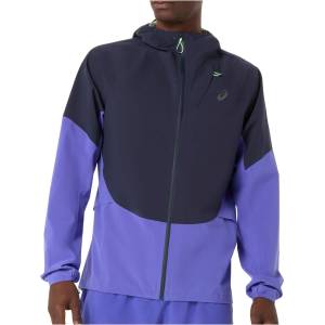 Asics Мъжко яке за бягане Asics Metarun Legend Jacket Running jacket - Midnight / Cobalt Burst / Illuminate Green (028-0826-0113)