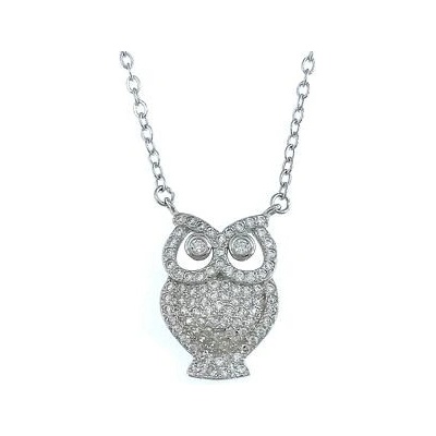 InfinitySilver Strieborný náhrdelník sovička L47630446