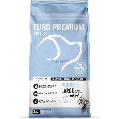 Euro-Premium Large Puppy Chicken & Rice 3 kg