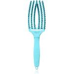 Olivia Garden Fingerbrush Boar & Nylon Четка за коса с влакна от найлон и глиган Dolce Vita Blue Sky