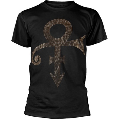 Prince Gold Symbol (Embellished) Black L Дамски Риза (PRINTS42LB03)