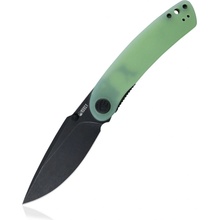KUBEY Momentum Sherif Manganas Design Liner Lock Front Flipper Folding Knife Jade G10 Handle KU344C