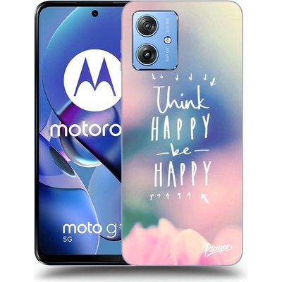 Picasee silikónové Motorola Moto G54 5G - Think happy be happy čierne