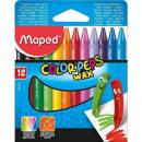MAPED Voskovky "Color Peps Maxi" Wax 12 rôznych farieb