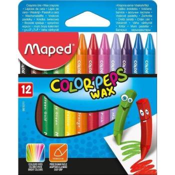 MAPED Voskovky "Color Peps Maxi" Wax 12 rôznych farieb