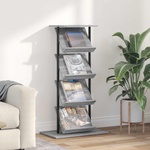 vidaXL Етажерка за списания Сив Сонома 68 x 40 x 123.5 см (899546)