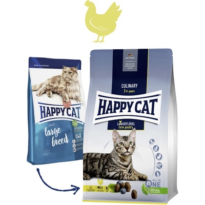 Happy Cat Culinary Land Geflügel Large Breed 1,3 kg