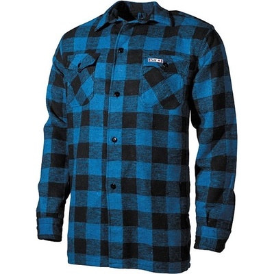 Fox outdoor košile kostkovaná dřevorubecká modrá