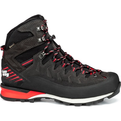 Hanwag Мъжки алпийски обувки Hanwag Makra Pro Bunion GTX Mountaineering boots - Asphalt / Red - размер 42, 5 (EU) (020-0367-0116)
