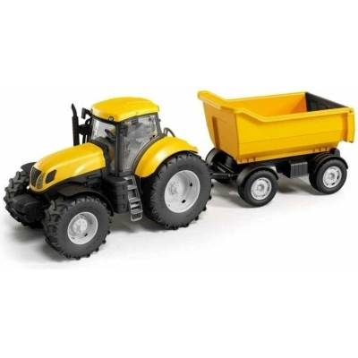Adriatic Traktor s vlekem 61 cm žlutý