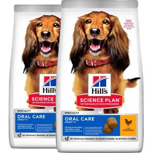 Hill's Hill s Science Plan Oral Health за средни възрастни кучета с пиле 2 x 12 кг