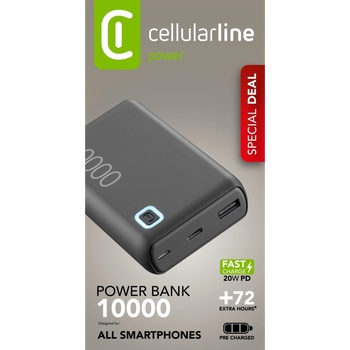 Cellularline Cellularline 8018080485886 Литиево-йонна (Li-Ion) 10000 mAh Черен (PBESSPROMOPD10000K) (PBESSPROMOPD10000K)