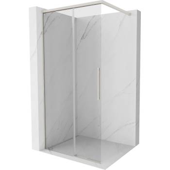 Mexen Rox душ панел Walk-in 90 x 200 см, прозрачен 8 мм, четкана никел - 8C2-090-003-97-00 (8C2-090-003-97-00)