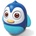 Baby Mix Клатеща се играчка Baby Mix пингвин син (40055)