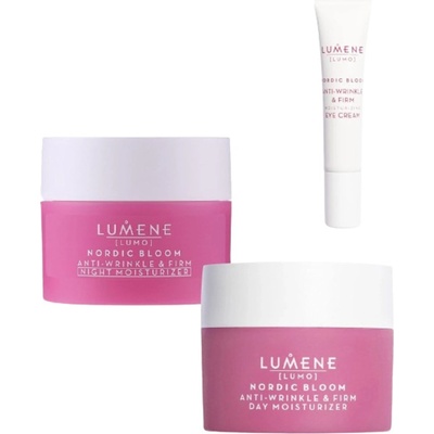 Lumene Lumo Комплект - Дневен, Нощен и Околоочен крем Nordic Bloom, 50 +50 +15 ml