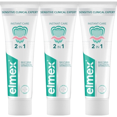 Elmex Sensitive Clinical Expert Instant Care 3 × 75 ml