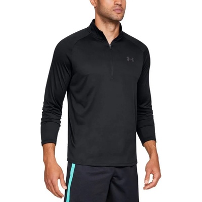 Under Armour Тениска с дълъг ръкав Under Armour UA Tech 2.0 1/2 Zip Черен Velikost S/M