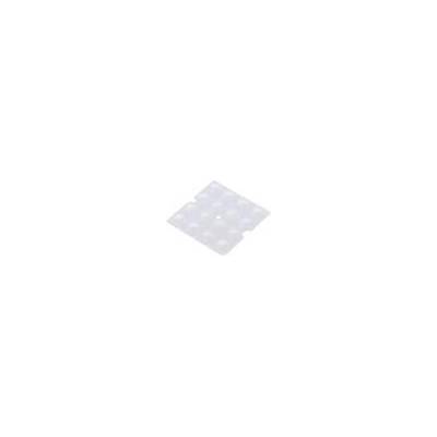 Čočka LED čtvercový Mat: plexisklo PMMA průhledná H: 7,5mm