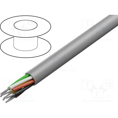 Alpha Wire 79048 SL005 Vodič EcoFlex 8x22AWG nestíněný 600V 30,5m Cu lanko