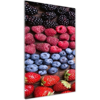 Vertikálny fotoobraz na skle Lesné ovocie 50x100 cm