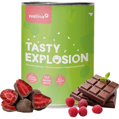 Nutiva Lyofilizované jahody a lyofilizované maliny v mix čokoláde 400 g