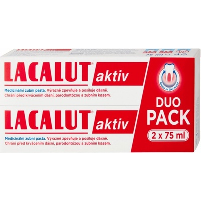 Lacalut Aktiv 2 x 75 ml – Zboží Dáma