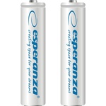 Esperanza Акумулаторна батерия NI-MH AAA 1000mAh 2 бр бяла 73318 (EZA101W)
