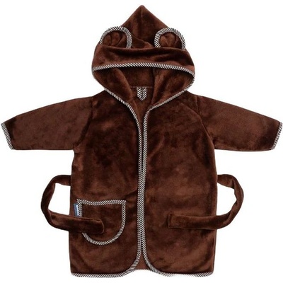 Sensillo Бебешки халат с качулка Sensillo - Teddy Bear, 1-2 г, кафяв (SILLO-50000)