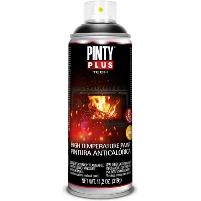 Pinty Plus Tech - vysokoteplotný email - strieborný - 400 ml