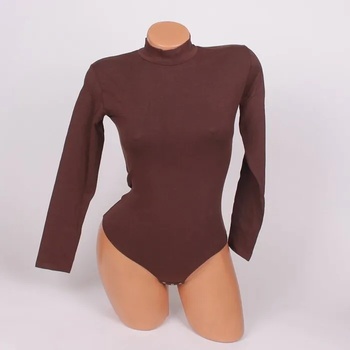 Image 1 of Памучно боди прашка в кафяв цвят