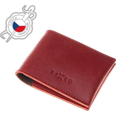 Fixed kožená Wallet z pravé hovězí kůže červená