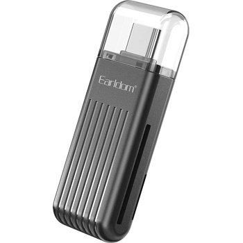 Earldom Четец за карти Earldom ET-OT97, Type-C , OTG, Черен - 40357 (40357)