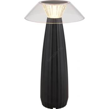 GLOBO 21021B - LED Димируема акумулаторна настолна сензорна лампа ILLUMI LED/1W/3, 7V 3000K черен (GL7938)