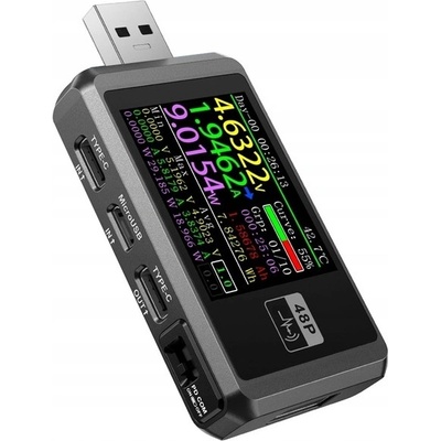 FNIRSI FNB48P digitální USB multimetr, USB tester s detekcí nabíjecích protokolů FNB48P standard